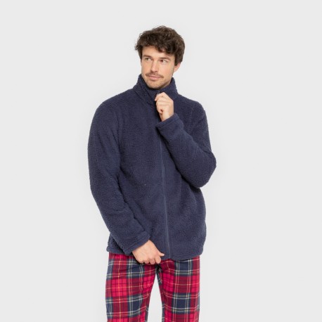 Sudadera sherpa hombre lisa sudaderas-hombre