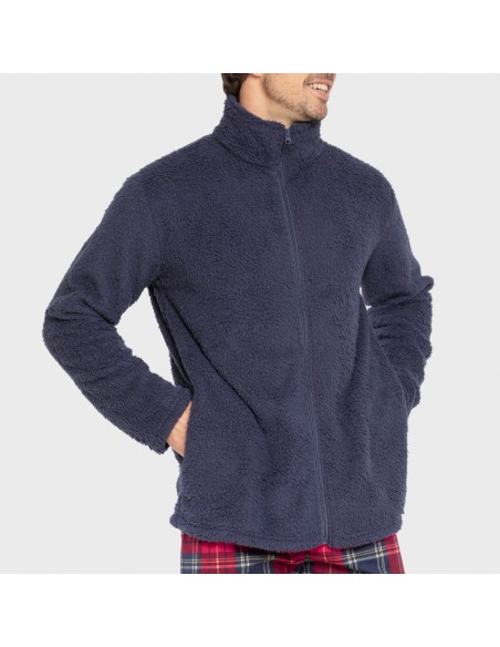 Sudadera sherpa hombre lisa sudaderas-hombre