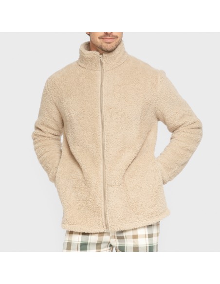 Sudadera sherpa hombre lisa sudaderas-hombre