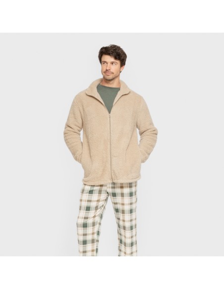 Sudadera sherpa hombre lisa sudaderas-hombre