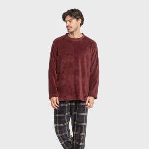 Pijama coral hombre Cuadro... 2