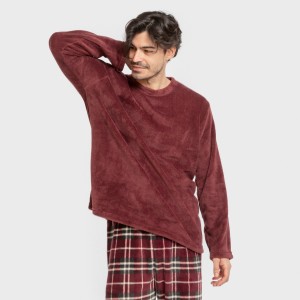 Pijama coral hombre Cuadro...