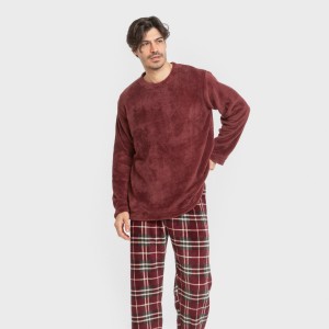 Pijama coral hombre Cuadro... 2