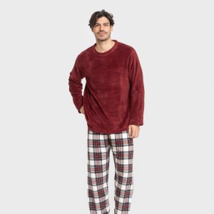 Pijama coral hombre Cuadro... 2