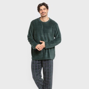 Pijama coral hombre Cuadro... 2