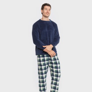 Pijama coral hombre Cuadro... 2