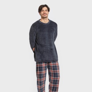 Pijama coral hombre Cuadro... 2