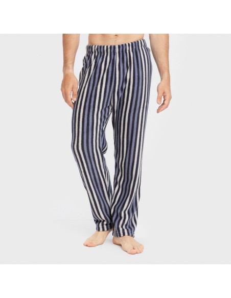 Pijama coral hombre Raya Vinicius azul pijamas-largos-hombre