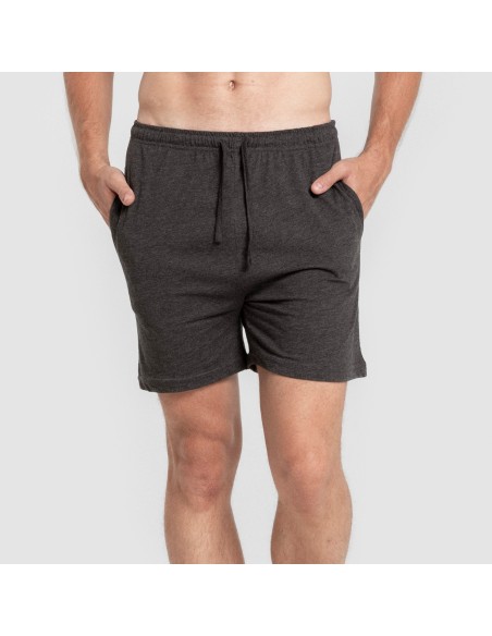Pijama corto hombre con botones burdeos - marengo pijamas-cortos-hombre