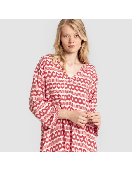 Camisola viscosa Pastela fresa vestidos-y-blusones-mujer