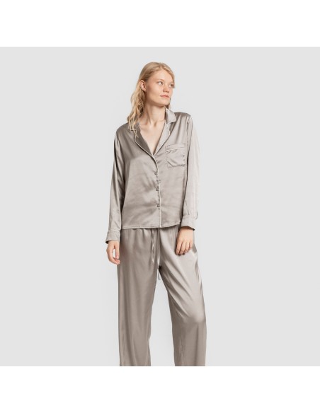 Pijama largo mujer Saten Friday pijamas-largos-de-mujer