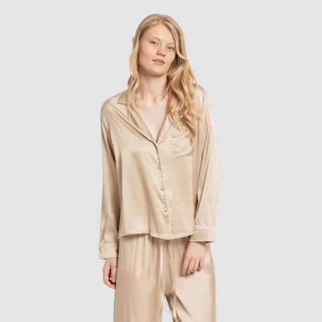 Pijama largo mujer Saten Friday pijamas-largos-de-mujer