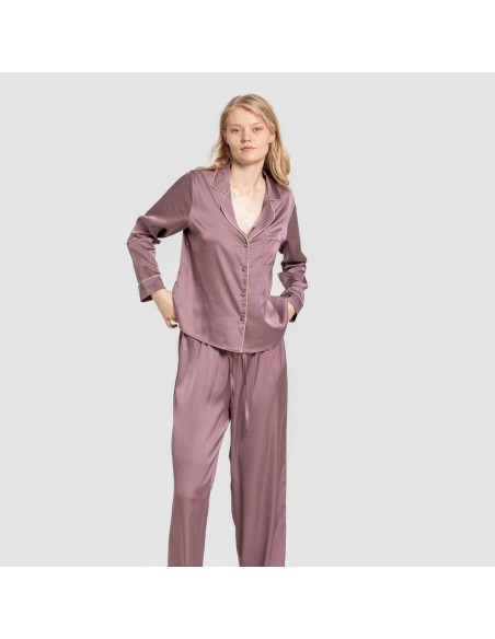 Pijama largo mujer Saten Friday pijamas-largos-de-mujer