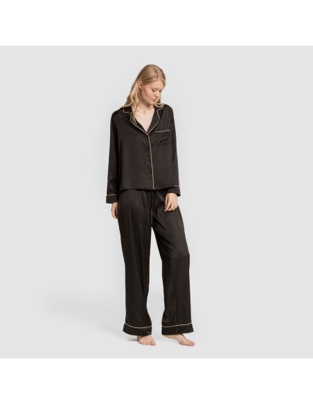 Pijama largo mujer Saten Friday pijamas-largos-de-mujer