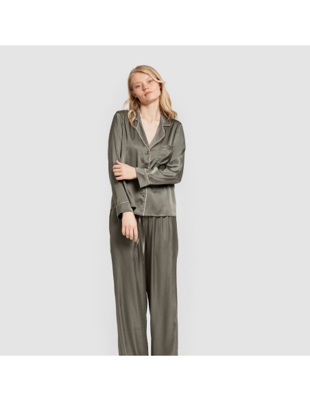 Pijama largo mujer Saten Friday pijamas-largos-de-mujer