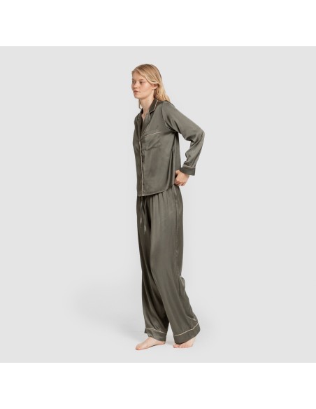 Pijama largo mujer Saten Friday pijamas-largos-de-mujer
