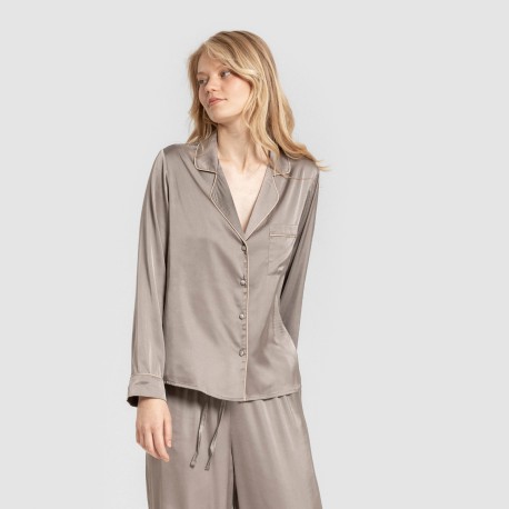 Pijama largo mujer Saten Friday pijamas-largos-de-mujer