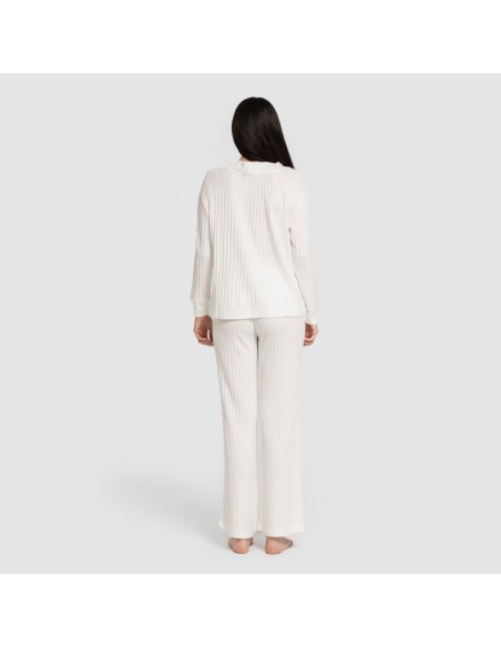 Jersey pico polyamide canalé mujer jersey