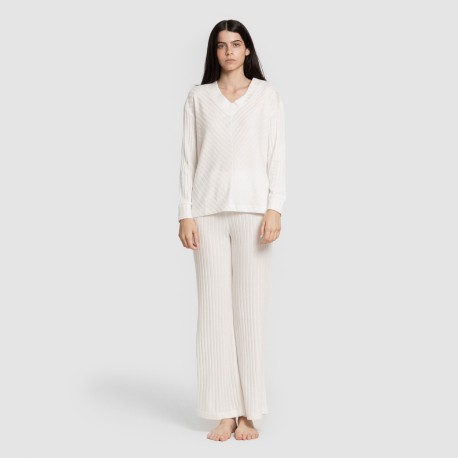 Jersey pico polyamide canalé mujer jersey