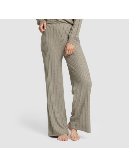 Pantalón largo polyamide canalé mujer pantalones-comodos-mujer