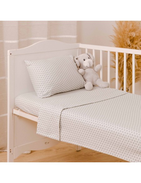 Juego de sábanas franela Dune indigo cuna sabanas-cuna-bebe