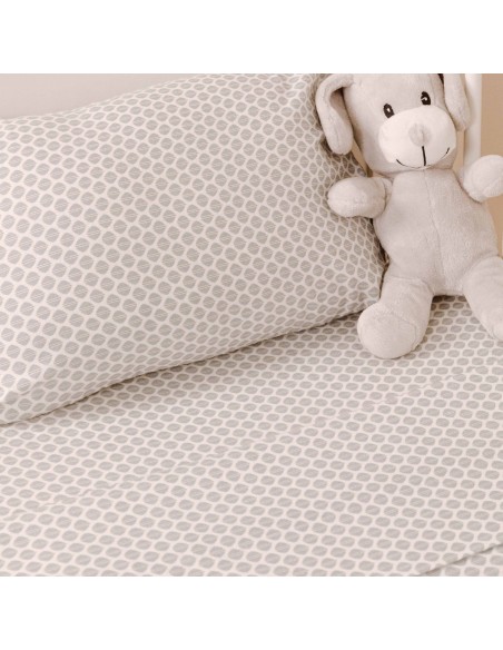 Juego de sábanas franela Dune indigo cuna sabanas-cuna-bebe