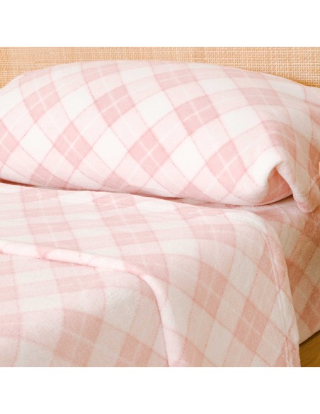 Juego de sábanas coralina Cuadro Guima rosa sabanas-de-terciopelo-y-coralina