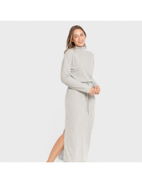 Falda midi rib canalé mujer faldas