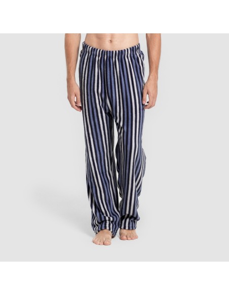 Pijama coral hombre Raya Vinicius azul marino pijamas-largos-hombre