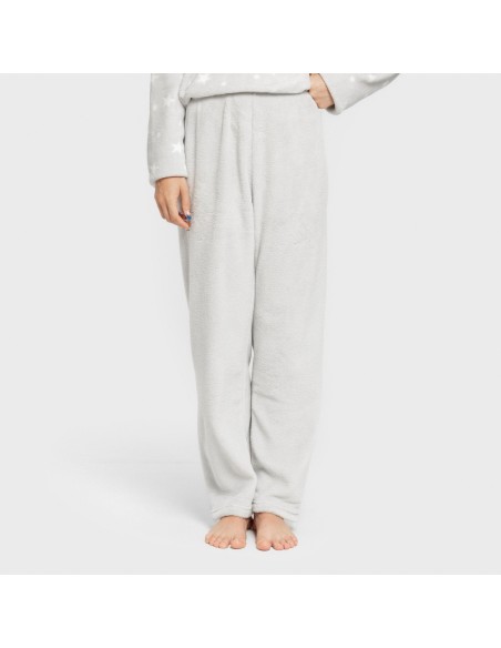 Pijama coral Cosmo gris perla pijamas-de-invierno-de-mujer