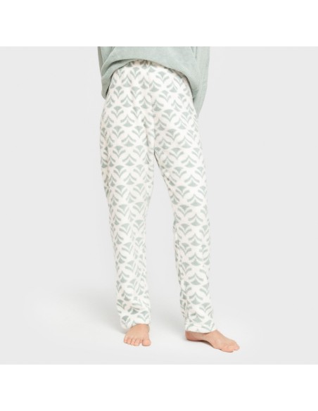 Pijama coral Etea verde tiffany pijamas-de-invierno-de-mujer