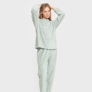 Pijama coral Espiga verde... 2