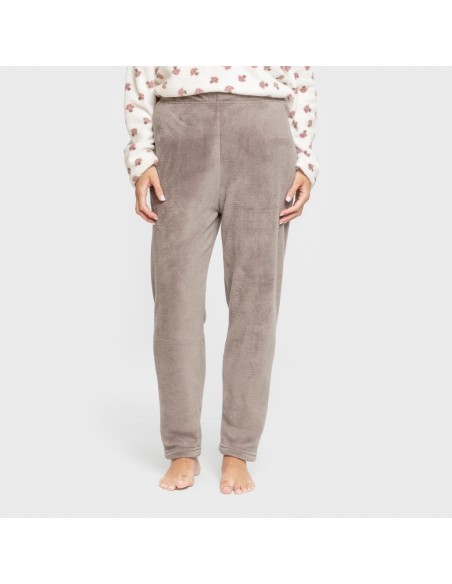 Pijama coral Ellen marrón pijamas-de-invierno-de-mujer