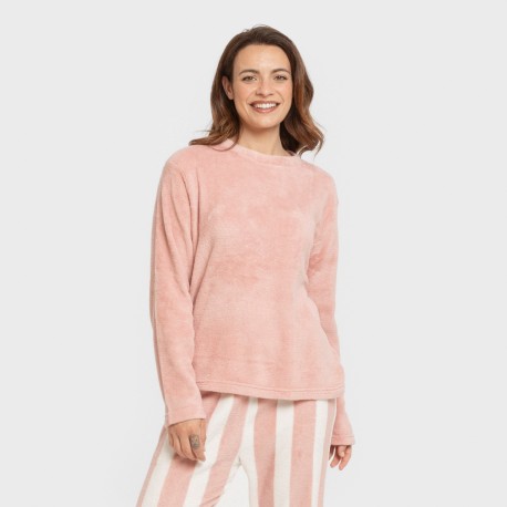 Pijama coral Raya Vinia rosa pijamas-de-invierno-de-mujer