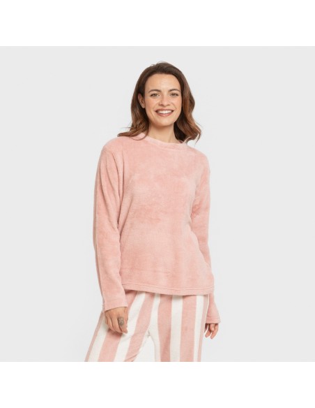 Pijama coral Raya Vinia rosa pijamas-de-invierno-de-mujer