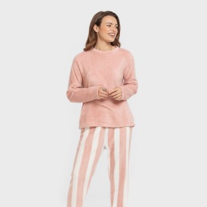 Pijama coral Raya Vinia rosa 2