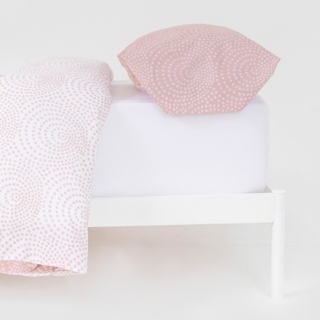 Funda nórdica algodón Katy reversible malva rosa algodon-100