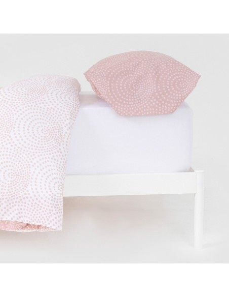 Funda nórdica algodón Katy reversible malva rosa algodon-100