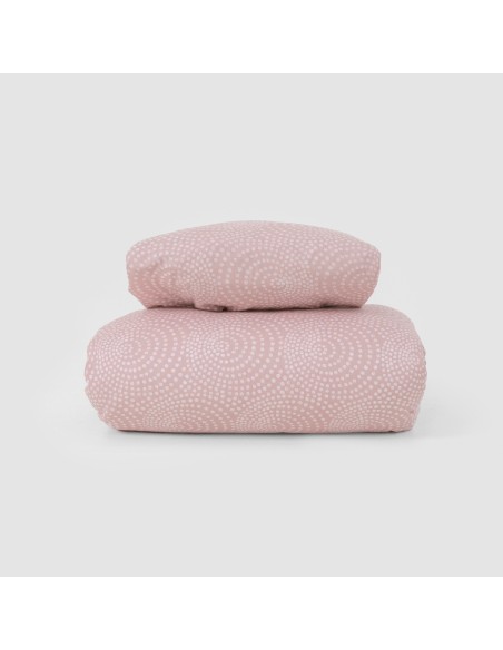 Funda nórdica algodón Katy reversible malva rosa algodon-100