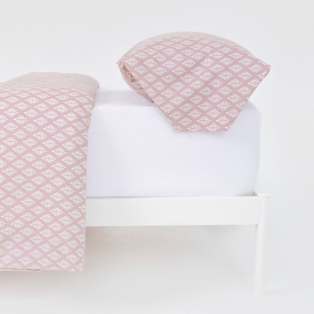 Funda nórdica algodón Zurich malva rosa algodon-100