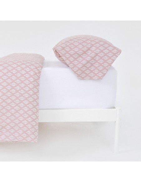 Funda nórdica algodón Zurich malva rosa algodon-100