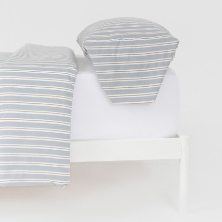 Funda nórdica algodón Schon azul grisaceo algodon-100