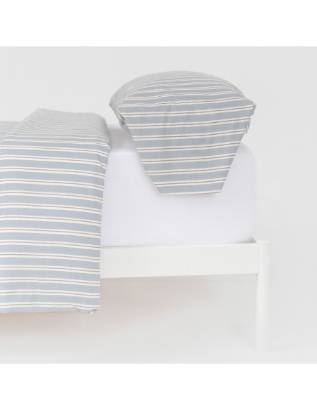 Funda nórdica algodón Schon azul grisaceo algodon-100