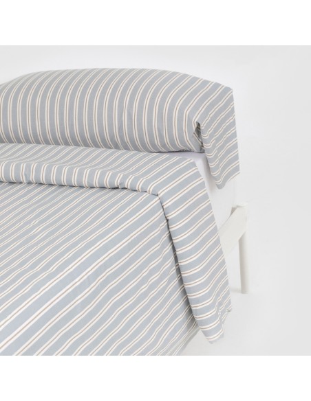 Funda nórdica algodón Schon azul grisaceo algodon-100