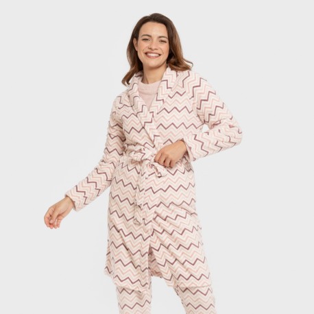 Bata coral Kit rosa bebe batas-mujer