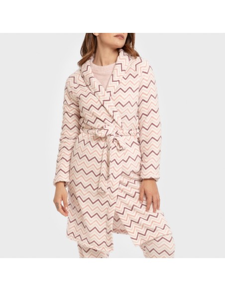 Bata coral Kit rosa bebe batas-mujer