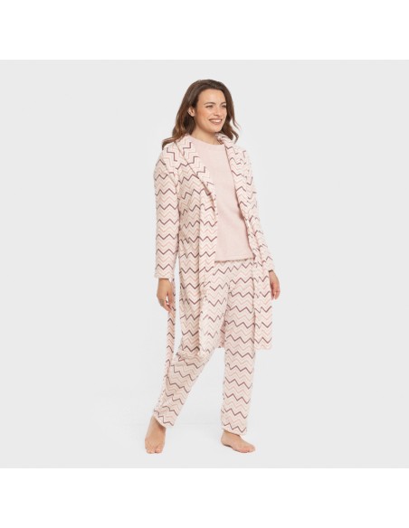 Bata coral Kit rosa bebe batas-mujer