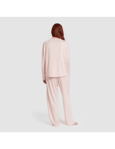 Pijama largo Secret mujer Raya Marsella rosa pijamas-largos-de-mujer