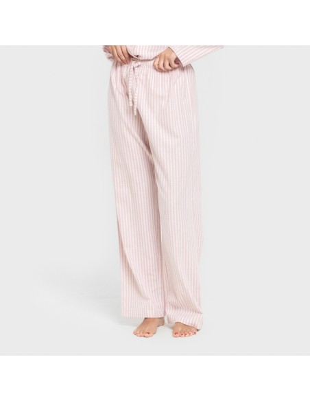 Pijama franela manga larga camisero mujer Raya Ceballos rosa pijamas-de-invierno-de-mujer