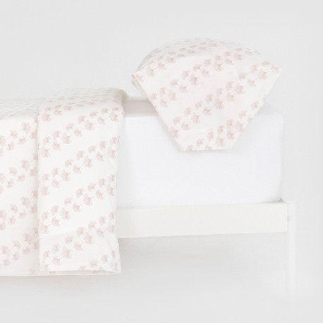 Funda nórdica algodón Pureza rosa keike algodon-100